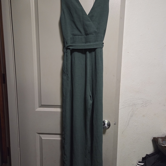 Lulu's Elegant Deep Green Jumpsuit - Picture 3 of 6